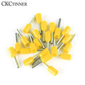 1000pcs Insulated Ferrule Cord End Wire Crimp Terminals CE Wire Ferrule Terminals Axl Yellow E4009