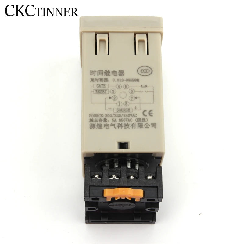 DH48S-2Z Digital Programmable Timer Relay Switch with Socket Base Timer Relay Switch Axl