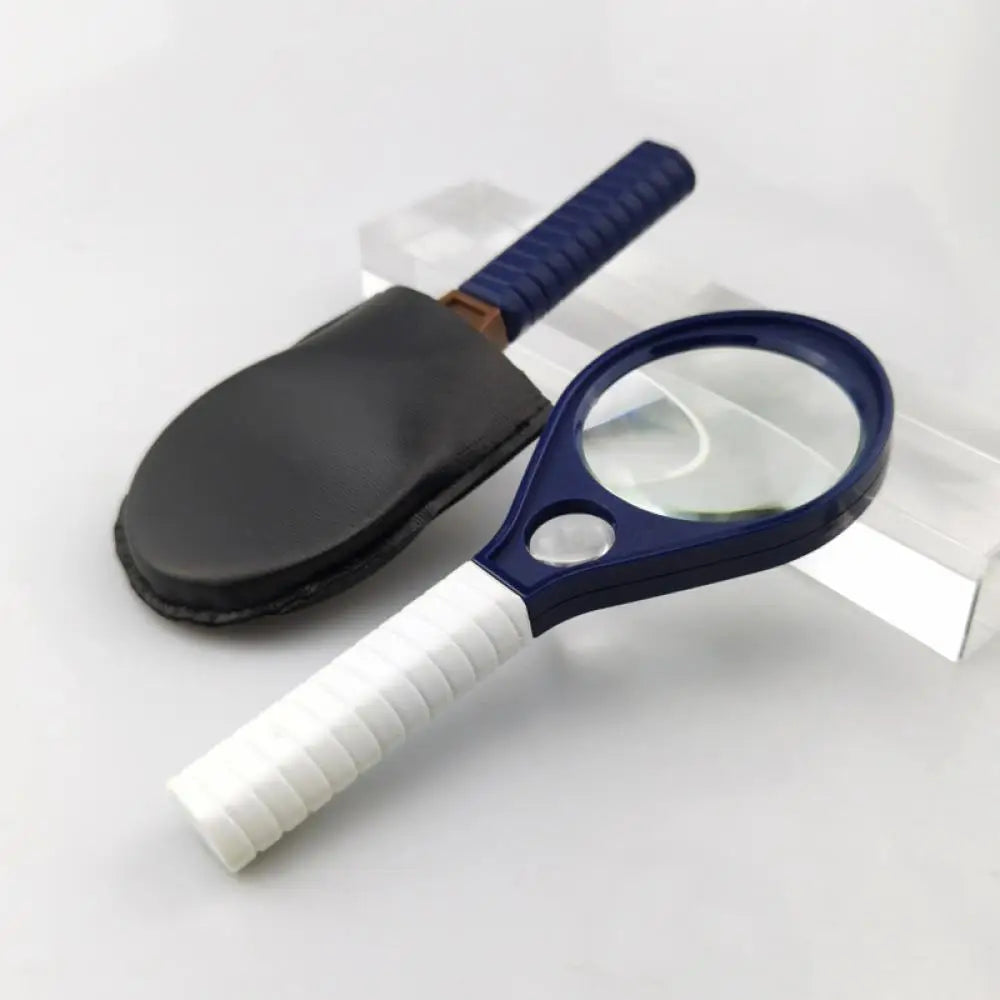 Handheld Magnifying Glass with Leather Case – Pocket Magnifier Handheld Magnifier Axl