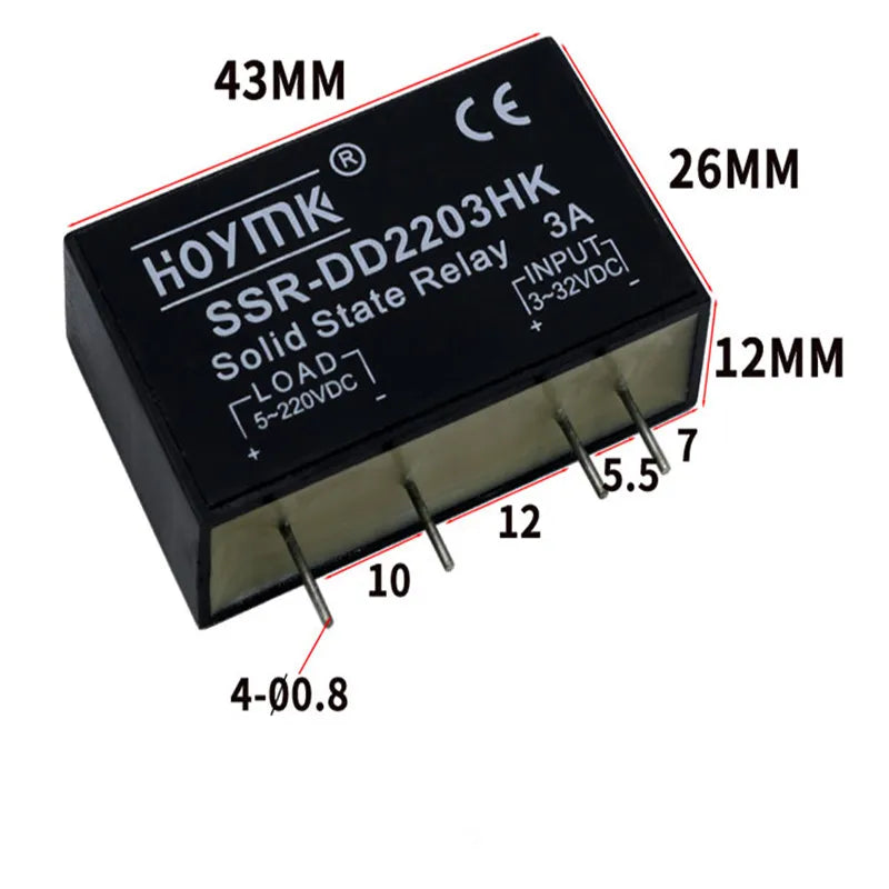 SSR-D2205HK 5A DC-AC PCB Solid State Relay with Pins Solid State Relay Axl