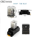HH54P MY4NJ Plug-In Relay + PYF14A Socket 14-Pin 4PDT 5A Plug-In Relay Axl DC 24V