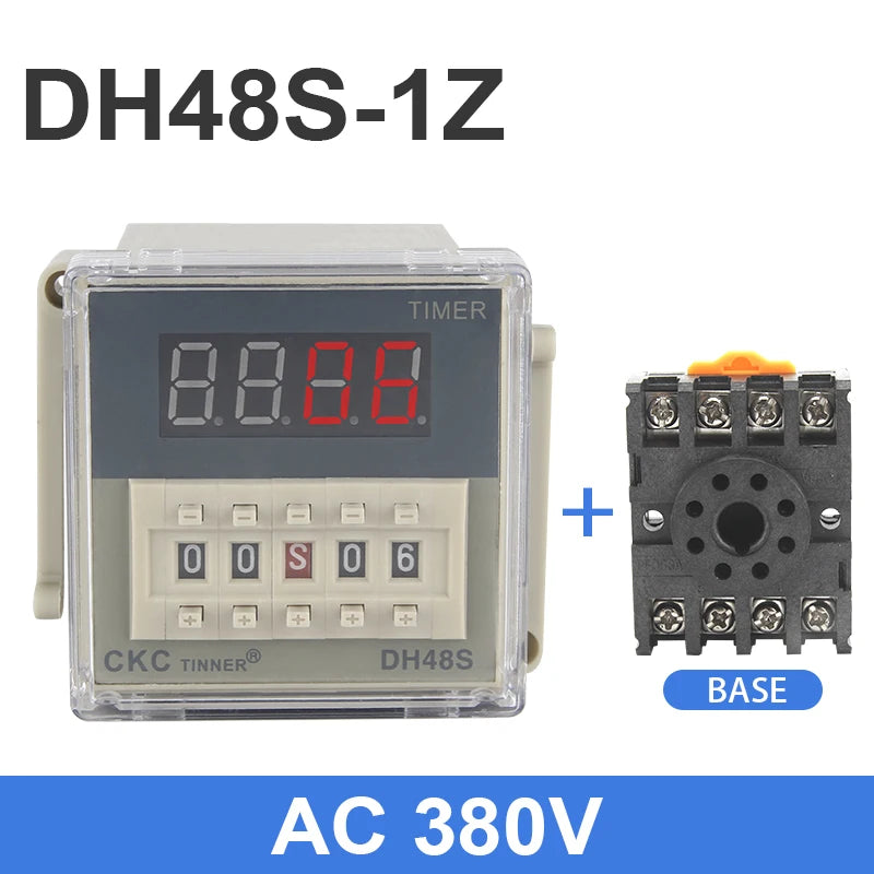 DH48S-1Z Digital Programmable Timer Relay Switch AC/DC Timer Relay Switch Axl AC380V