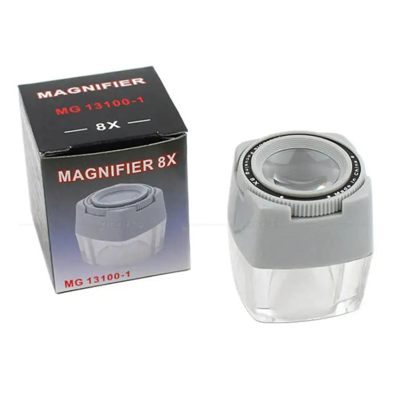 8X Desktop Cylinder Magnifying Glass – Adjustable Focus Loupe Desktop Magnifier Axl