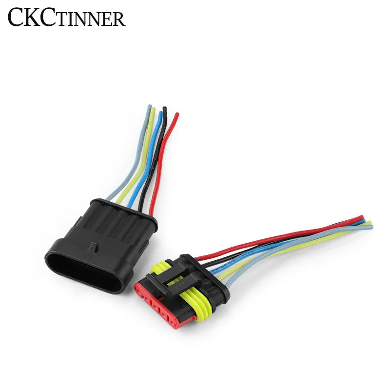 Waterproof Automotive Connector 1–6 Pin Male Female Wire Plug Automotive Wire Connector Axl