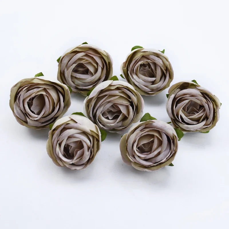 Silk Tea Rose Heads 10/20 Pcs – Artificial Flowers for Wedding Artificial Silk Flowers Axl Color 13 10 Pieces