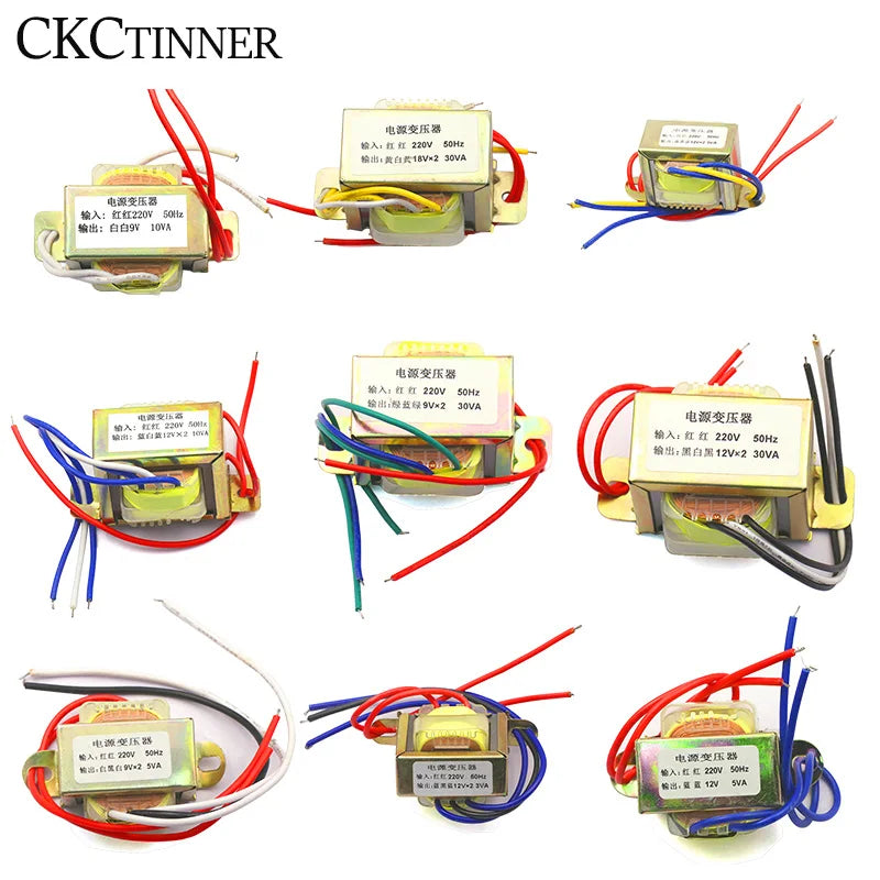EI66 Power Transformer 220V to 9V 12V 15V 24V | 3W–30W Power Transformer Axl 10W220V to single 9V