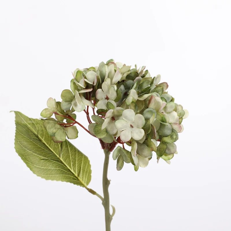 Artificial Silk Hydrangea Flowers 1/3 Pcs – Wedding & Home Décor Artificial Silk Flowers Axl green 1pc