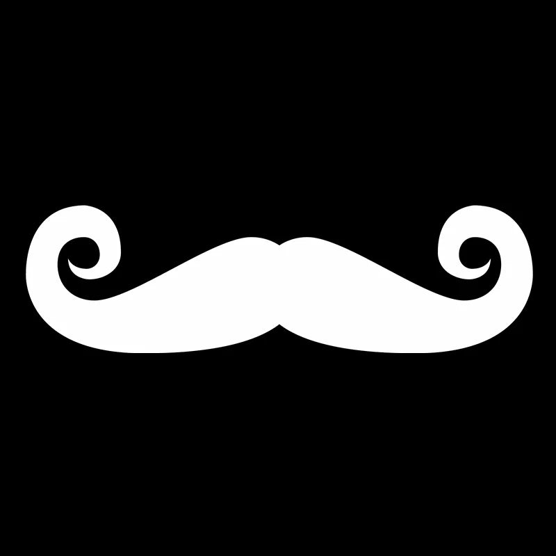 Gentleman's Beard Vinyl Decal – Car, Wall & Window Sticker Vinyl Decal Sticker Axl black