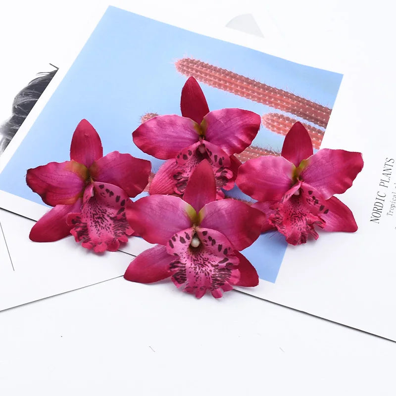 Silk Butterfly Orchid Artificial Flowers 20/50 Pcs – Wedding Décor Artificial Flowers Axl 10 20Pieces