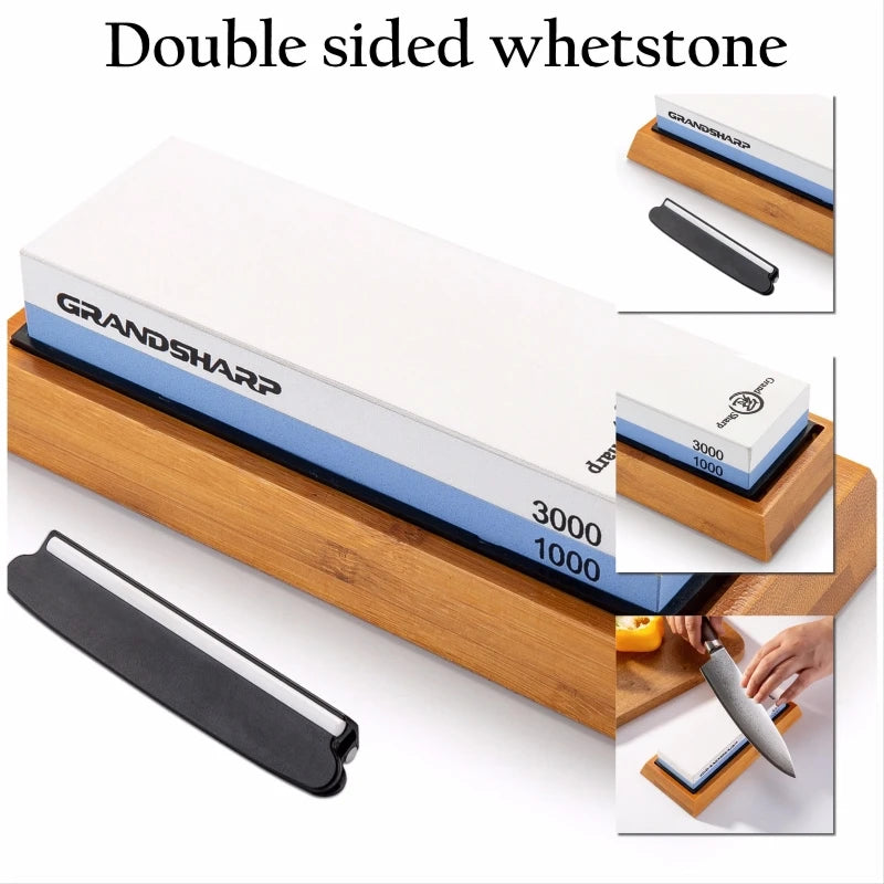 Dual Grit 1000/3000 Whetstone Knife Sharpening Stone Kit Knife Sharpening Stone Axl