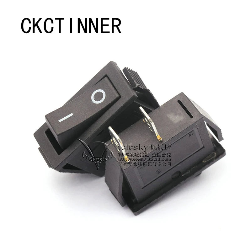 KCD3 Rocker Switch 15A–30A 250V 3-Pin | 6 Colors Rocker Switch Axl 2 pin Black No light