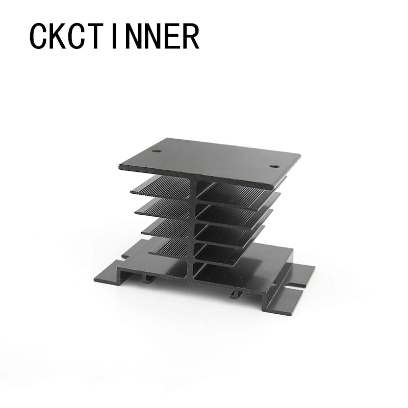 SSR Aluminum Heat Sink for Single Phase Solid State Relay 10A–40A SSR Heat Sink Axl Black