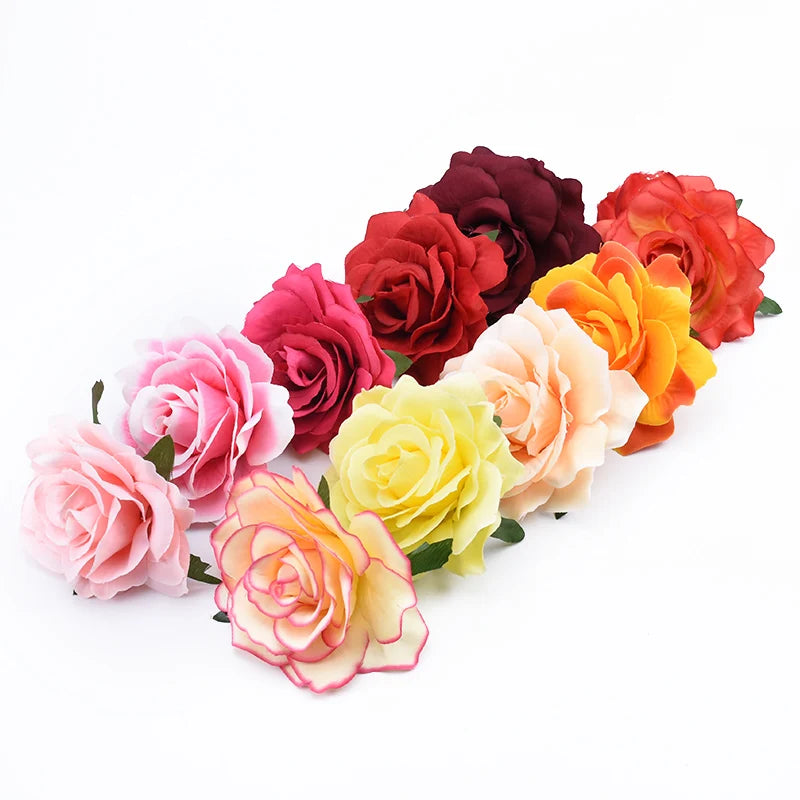 100 Pcs Silk Rose Heads – Artificial Flowers for Wedding & DIY Artificial Silk Flowers Axl