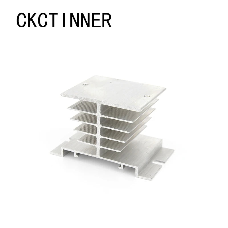 SSR Aluminum Heat Sink for Single Phase Solid State Relay 10A–40A SSR Heat Sink Axl white