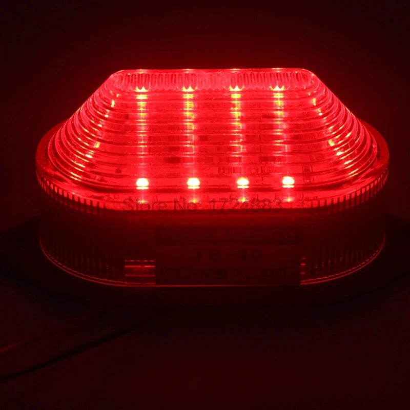 TB40 LED Buzzer Strobe Warning Light 12V 24V 220V IP44 Strobe Warning Light Axl
