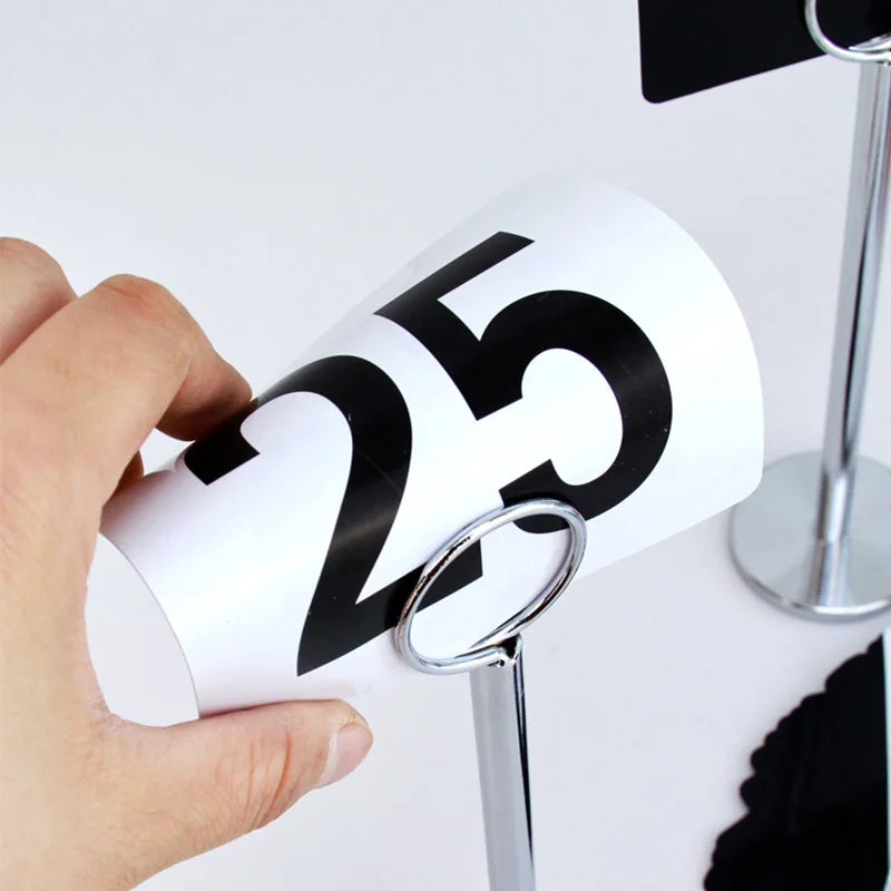 Plastic Table Number Cards 1–100 Double-Sided | Wedding & Events Table Number Cards Axl