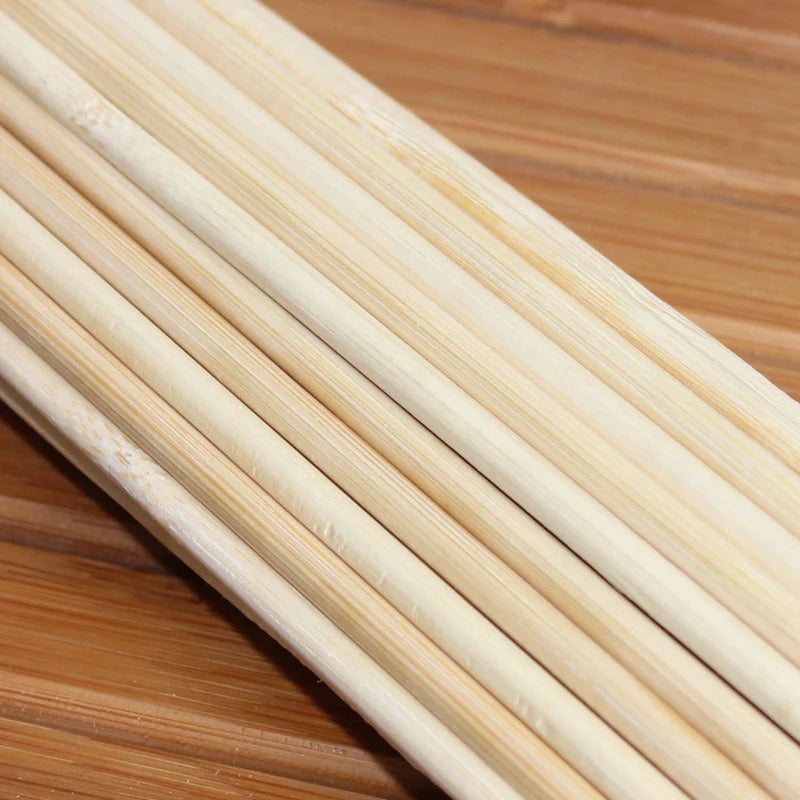 50cm Bamboo BBQ Skewers 100–200 Pack | Tornado Potato Sticks BBQ Bamboo Skewers Axl