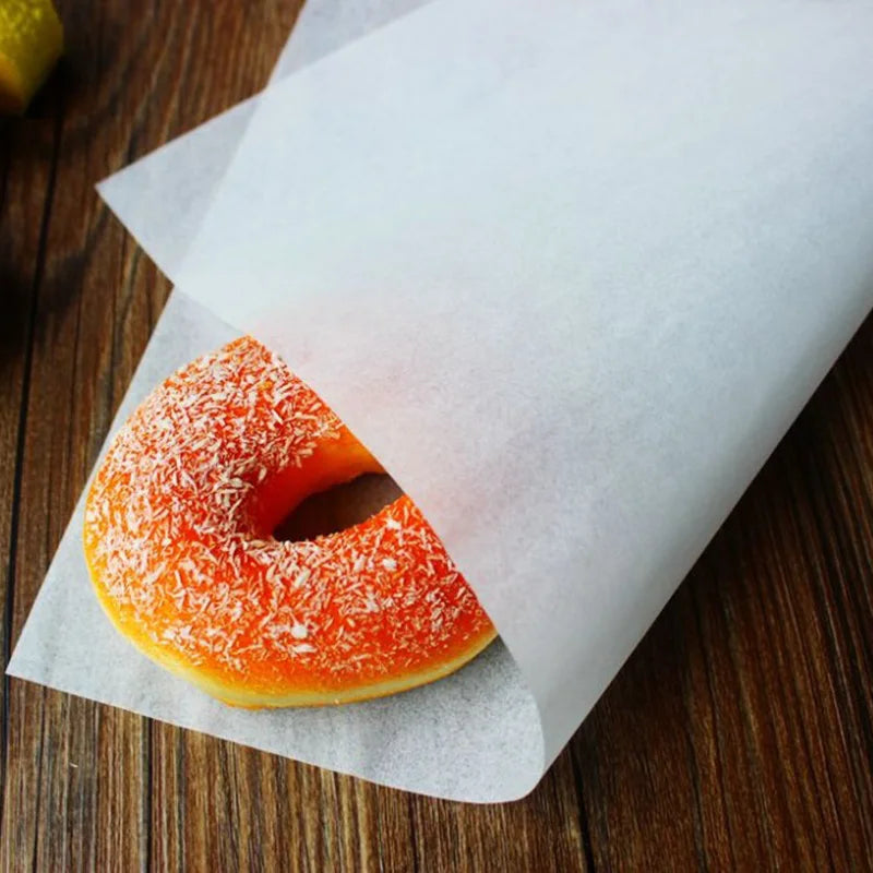 White Food Wax Paper Wraps 250/500 Pcs – 12" Burger & Sandwich Food Wax Paper Wraps Axl