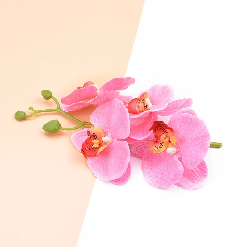Silk Butterfly Orchid Artificial Flowers – 4 Heads + 1 Stem Artificial Flowers Axl color 1