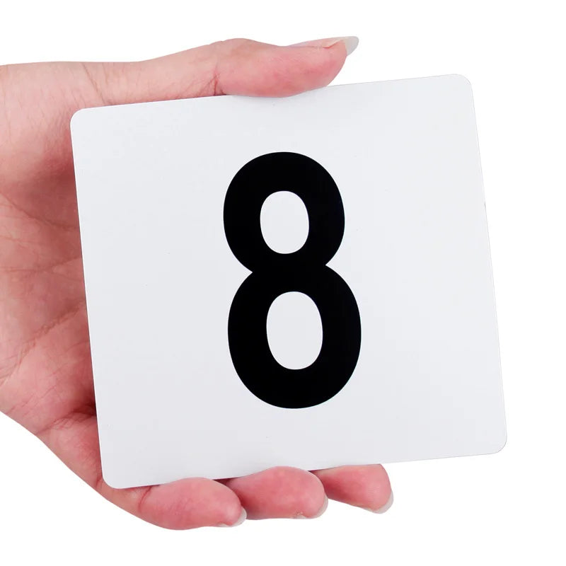 PVC Table Number Cards 1–100 | Wedding & Restaurant Signs Table Number Cards Axl