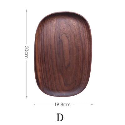 KEMORELA Solid Wood Oval Serving Plate – Sushi, Fruit & Tea Tray Wood Serving Plate Axl D