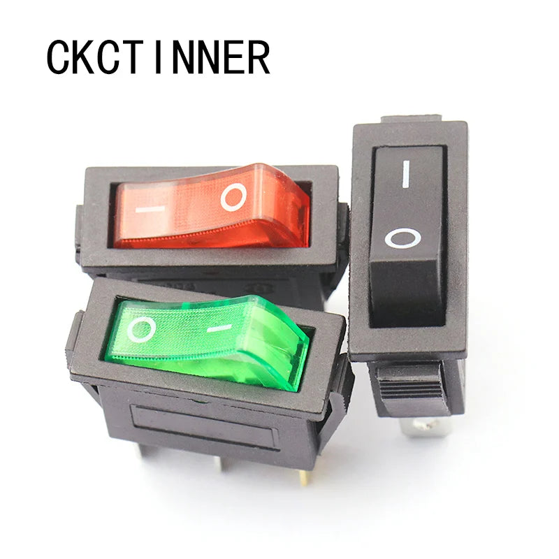 KCD3 Rocker Switch 15A–30A 250V 3-Pin | 6 Colors Rocker Switch Axl