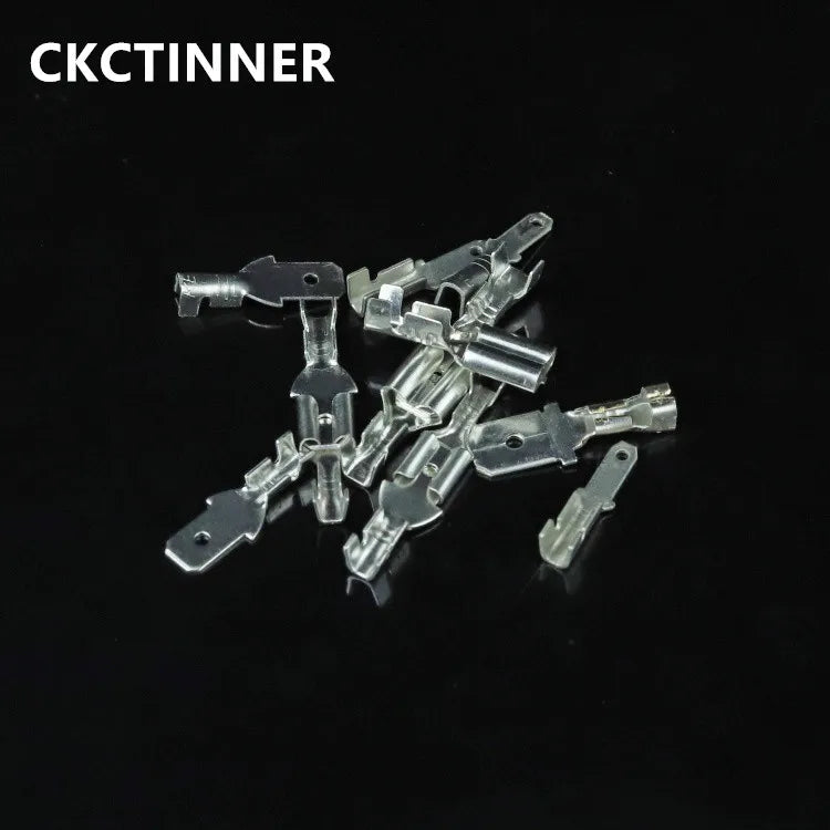 20pcs Insulated Spring Terminal Plugs 2.8/4.8/6.3mm Clear Cover Electrical Terminal Plugs Axl