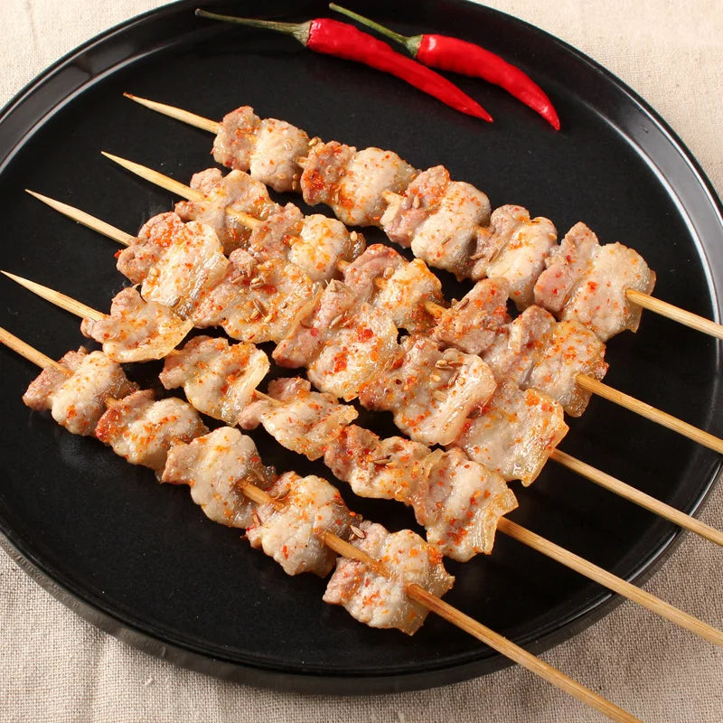 50cm Bamboo BBQ Skewers 100–200 Pack | Tornado Potato Sticks BBQ Bamboo Skewers Axl