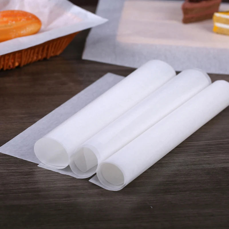 White Food Wax Paper Wraps 250/500 Pcs – 12" Burger & Sandwich Food Wax Paper Wraps Axl