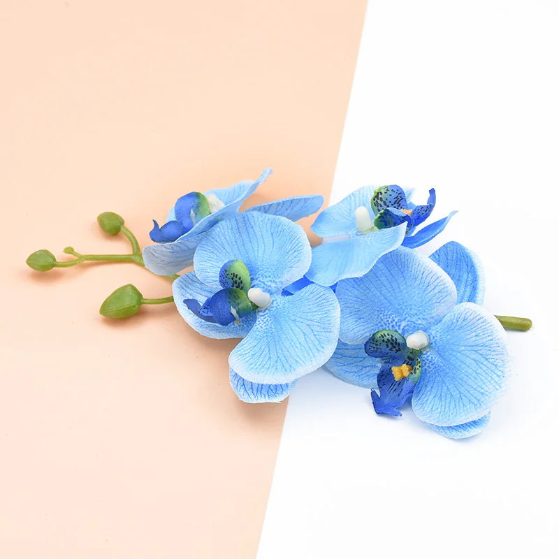 Silk Butterfly Orchid Artificial Flowers – 4 Heads + 1 Stem Artificial Flowers Axl color 4