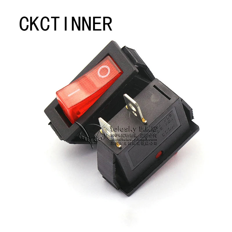 KCD3 Rocker Switch 15A–30A 250V 3-Pin | 6 Colors Rocker Switch Axl 2 pin Red No light