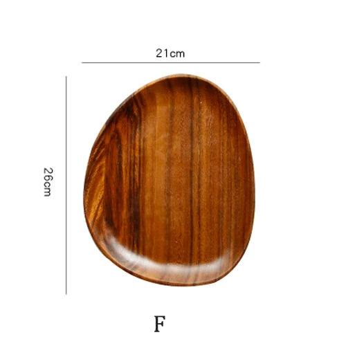 KEMORELA Solid Wood Oval Serving Plate – Sushi, Fruit & Tea Tray Wood Serving Plate Axl E