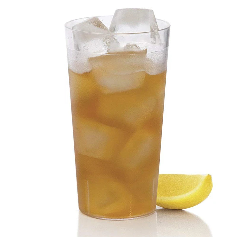 16oz Break-Resistant Clear Plastic Tumblers – 4, 6 or 10 Pack Plastic Tumbler Set Axl