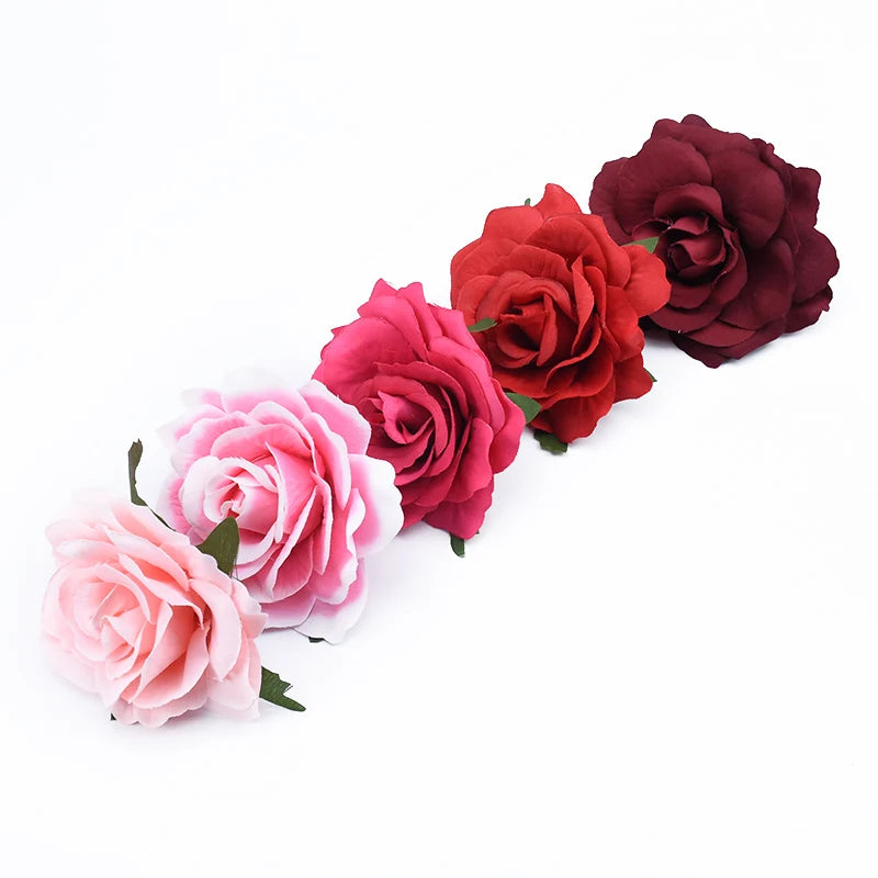 100 Pcs Silk Rose Heads – Artificial Flowers for Wedding & DIY Artificial Silk Flowers Axl