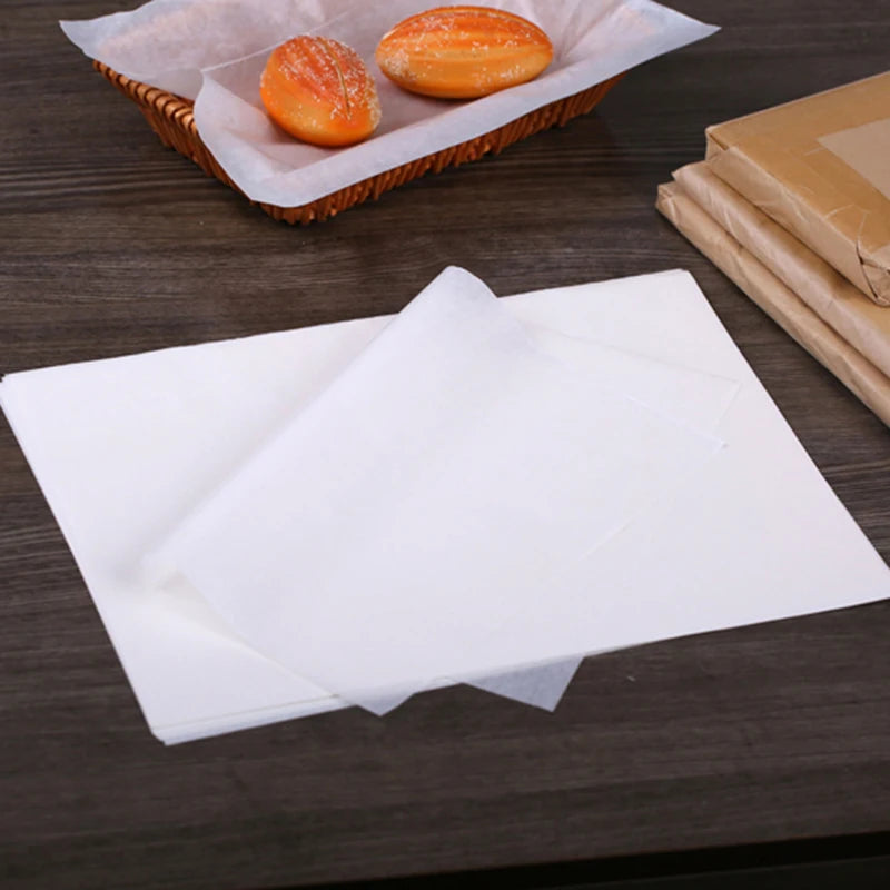 White Food Wax Paper Wraps 250/500 Pcs – 12" Burger & Sandwich Food Wax Paper Wraps Axl