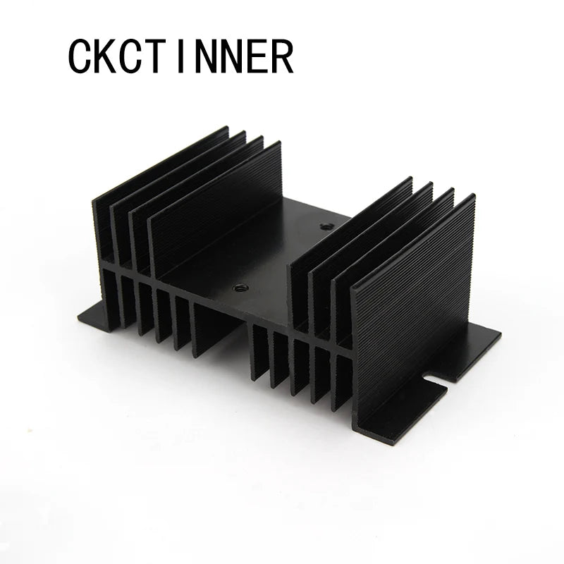 Aluminum SSR Heat Sink Base for Solid State Relay 10A–100A SSR Heat Sink Axl Black