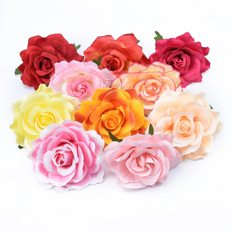 100 Pcs Silk Rose Heads – Artificial Flowers for Wedding & DIY Artificial Silk Flowers Axl