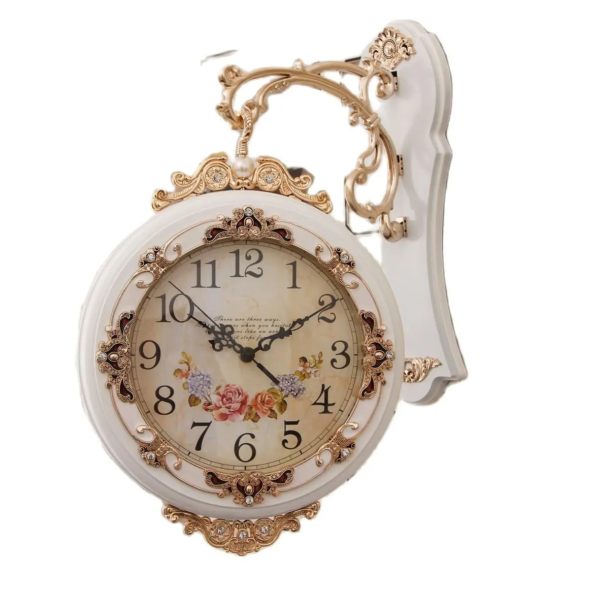 Double-Sided Retro Metal Wall Clock – Silent 30cm European Wall Clock Axl