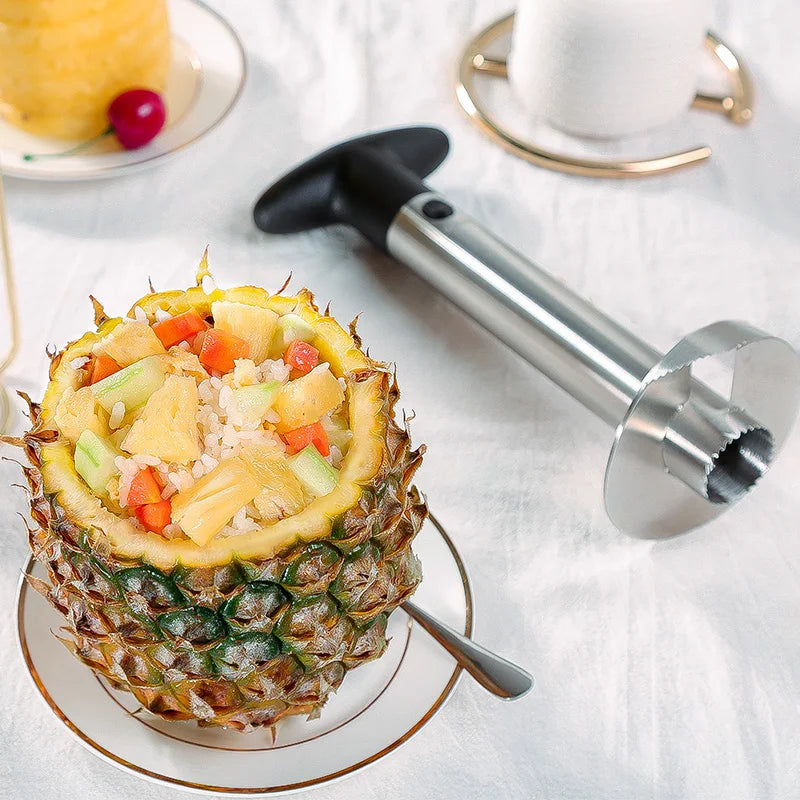 Stainless Steel Pineapple Corer Slicer & Peeler Tool Pineapple Corer Slicer Axl