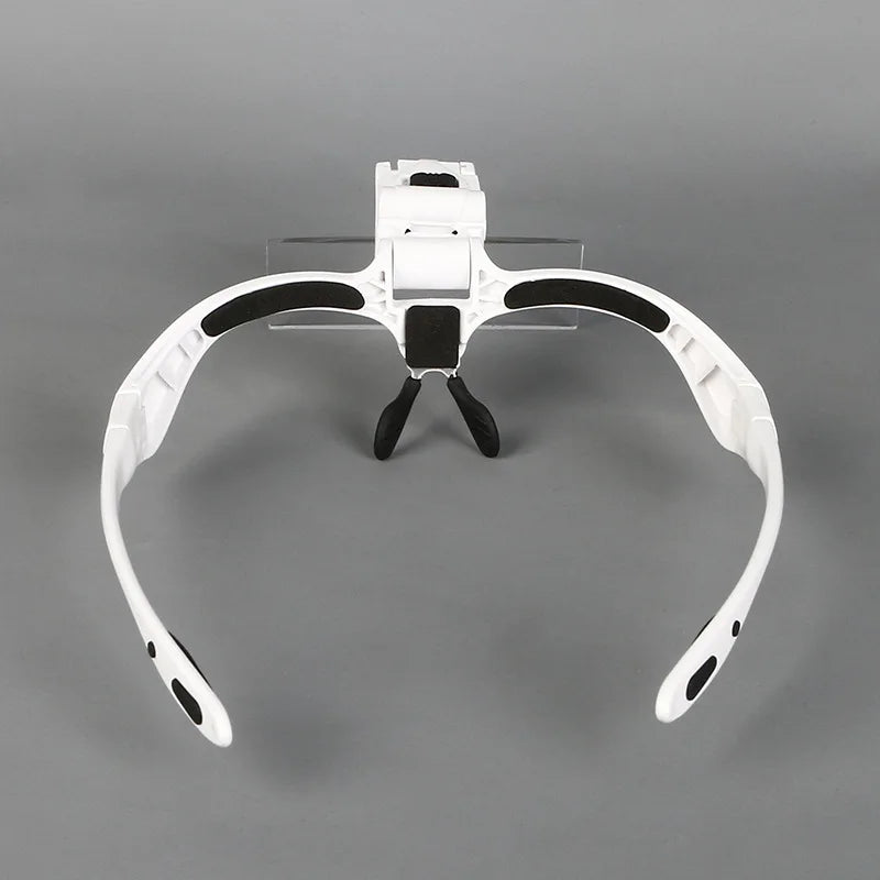 Headband LED Magnifier 1X–3.5X | 5 Lenses, Hands-Free Loupe Headband Magnifier Axl