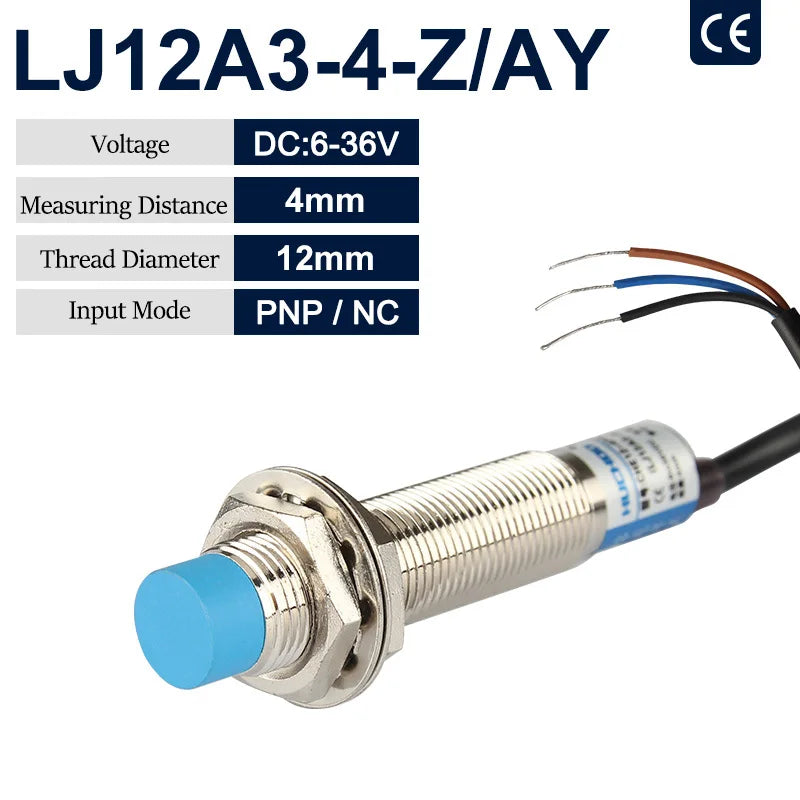 LJ12A3 12mm Inductive Proximity Sensor NPN PNP DC 6-36V Switch Proximity Sensor Switch Axl LJ12A3-4-ZAY