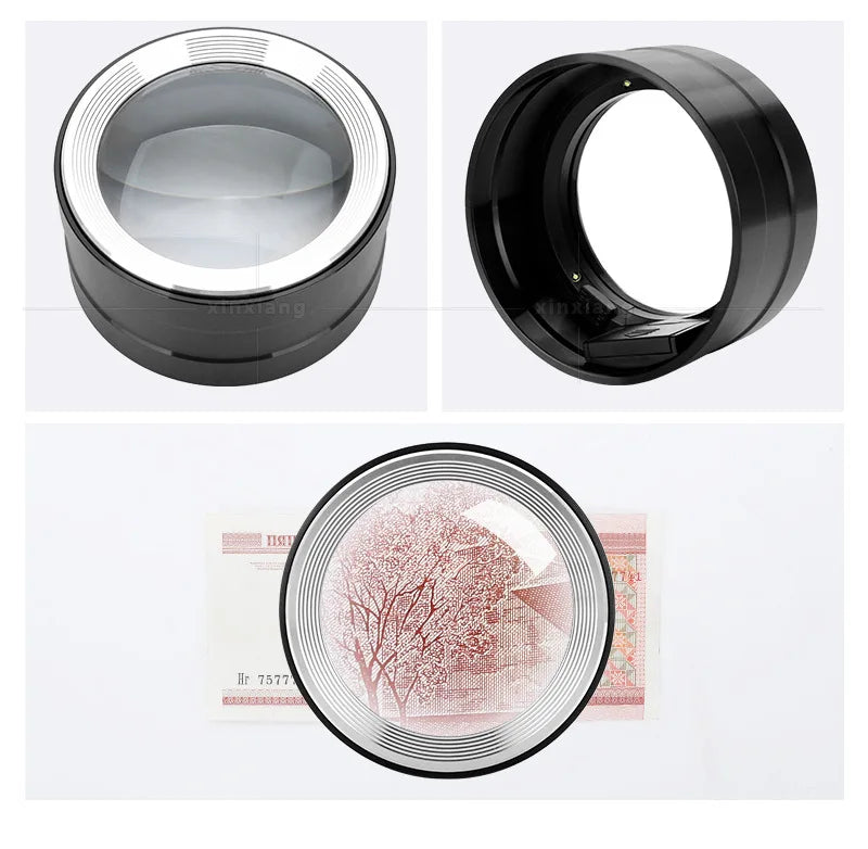 5x Desktop Magnifier – K9 Optical Glass Lens & Metal Stand Desktop Magnifier Axl