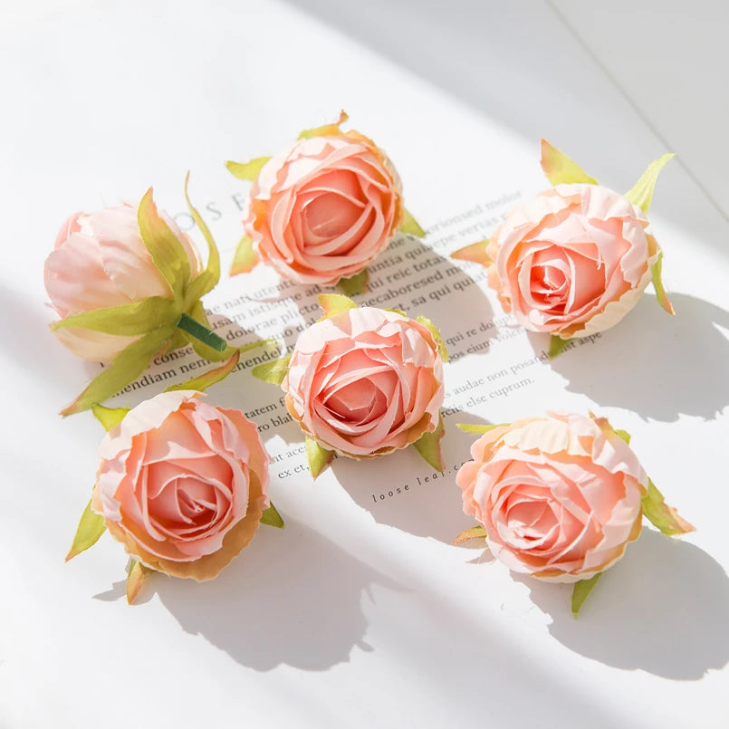 Silk Tea Bud Rose Artificial Flowers – Wedding & Home Décor Artificial Silk Flowers Axl Flesh pink 50pieces