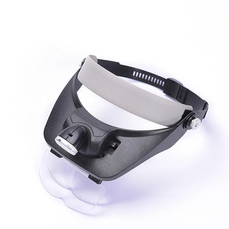 LED Headband Magnifier with Interchangeable Lenses | Jeweler Loupe Headband Magnifier Axl China Mainland