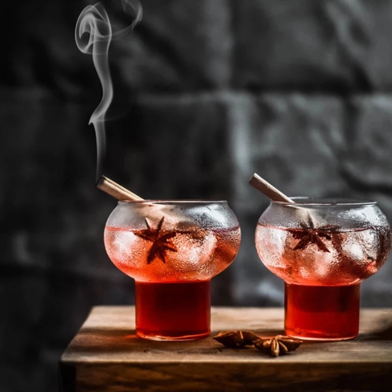 KEMORELA Nordic Ball Glass Cup – Cocktail, Dessert & Coffee Mug Cocktail Glass Axl