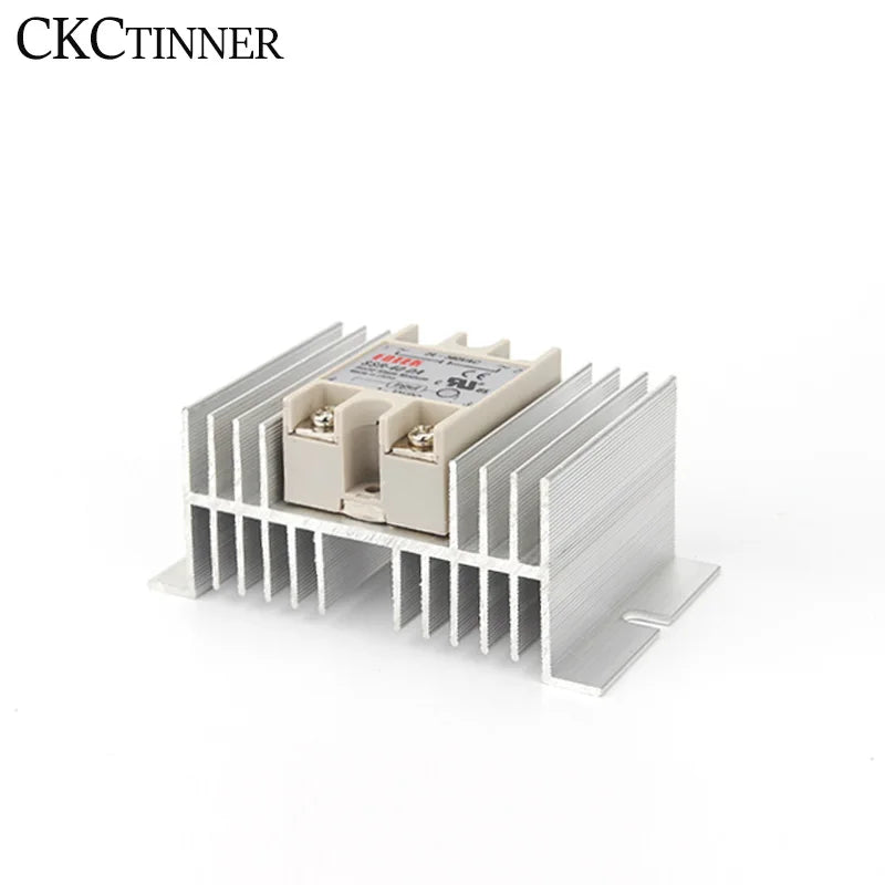 Aluminum SSR Heat Sink Base for Solid State Relay 10A–100A SSR Heat Sink Axl