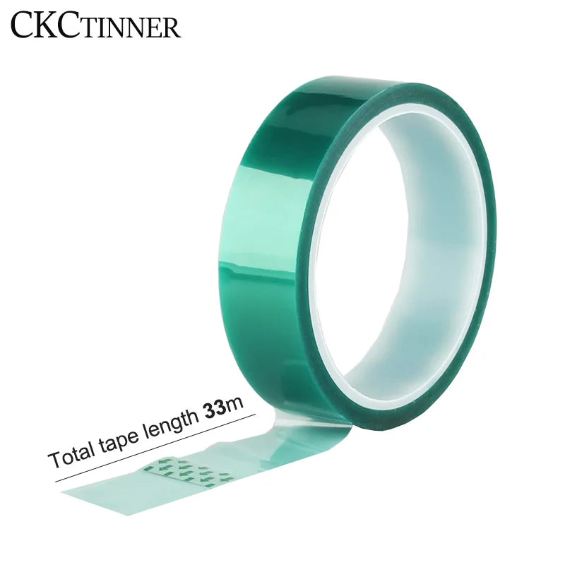 Green Polyimide High-Temp Masking Tape – PCB & Powder Coating High-Temp Masking Tape Axl