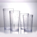 16oz Break-Resistant Clear Plastic Tumblers – 4, 6 or 10 Pack Plastic Tumbler Set Axl 6 pcs 16OZ 473ML