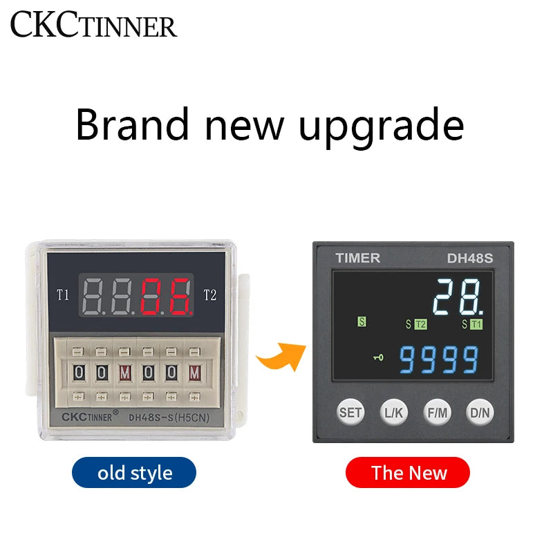 DH48S Programmable Time Delay Relay 24V/220V + Socket Base Programmable Time Relay Axl