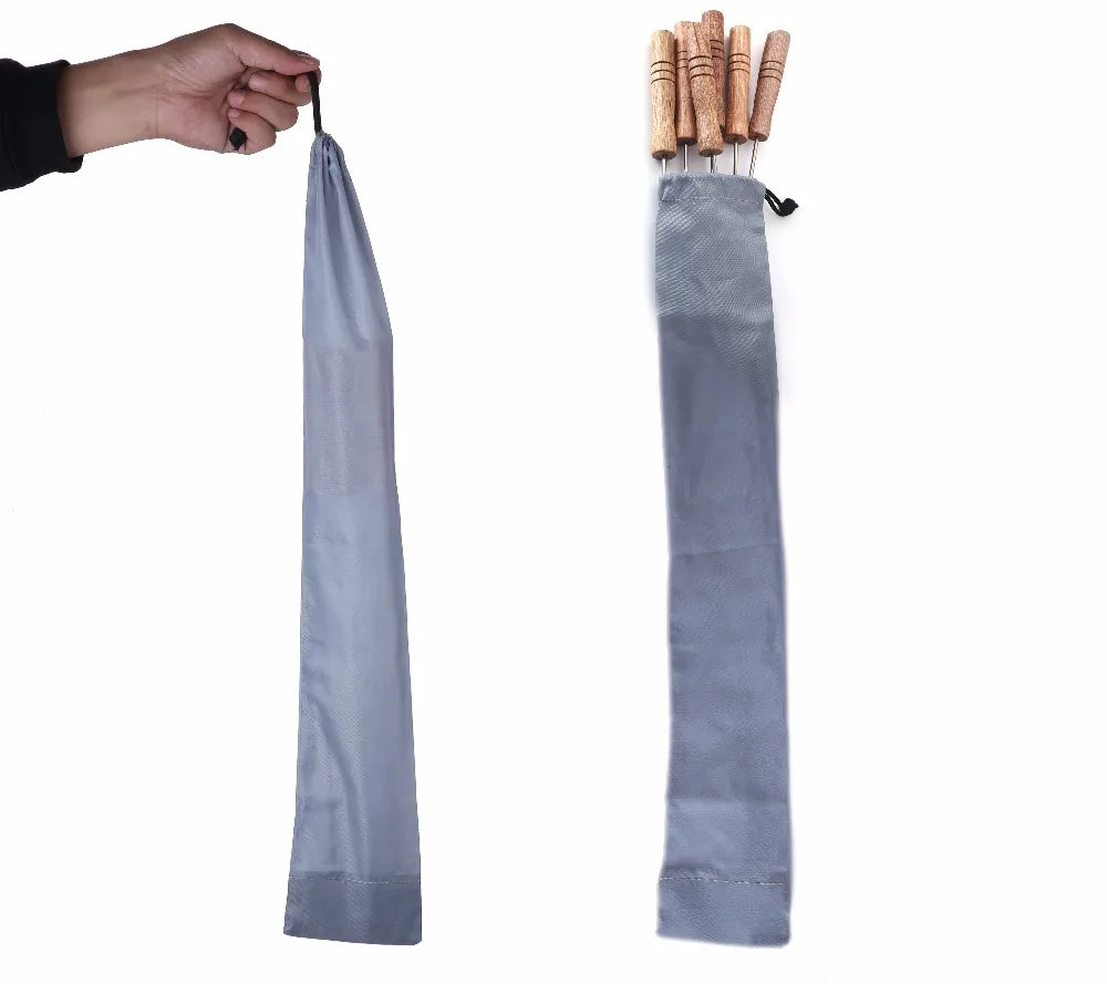 Oxford Cloth BBQ Skewer Storage Bag – Portable 50cm Organizer BBQ Skewer Bag Axl